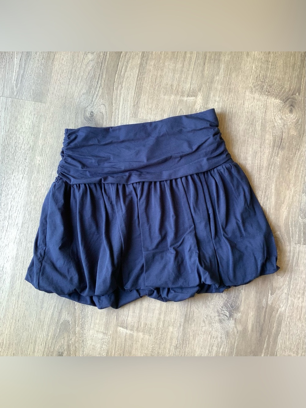 LOFT Navy Bubble Skirt Women's Medium